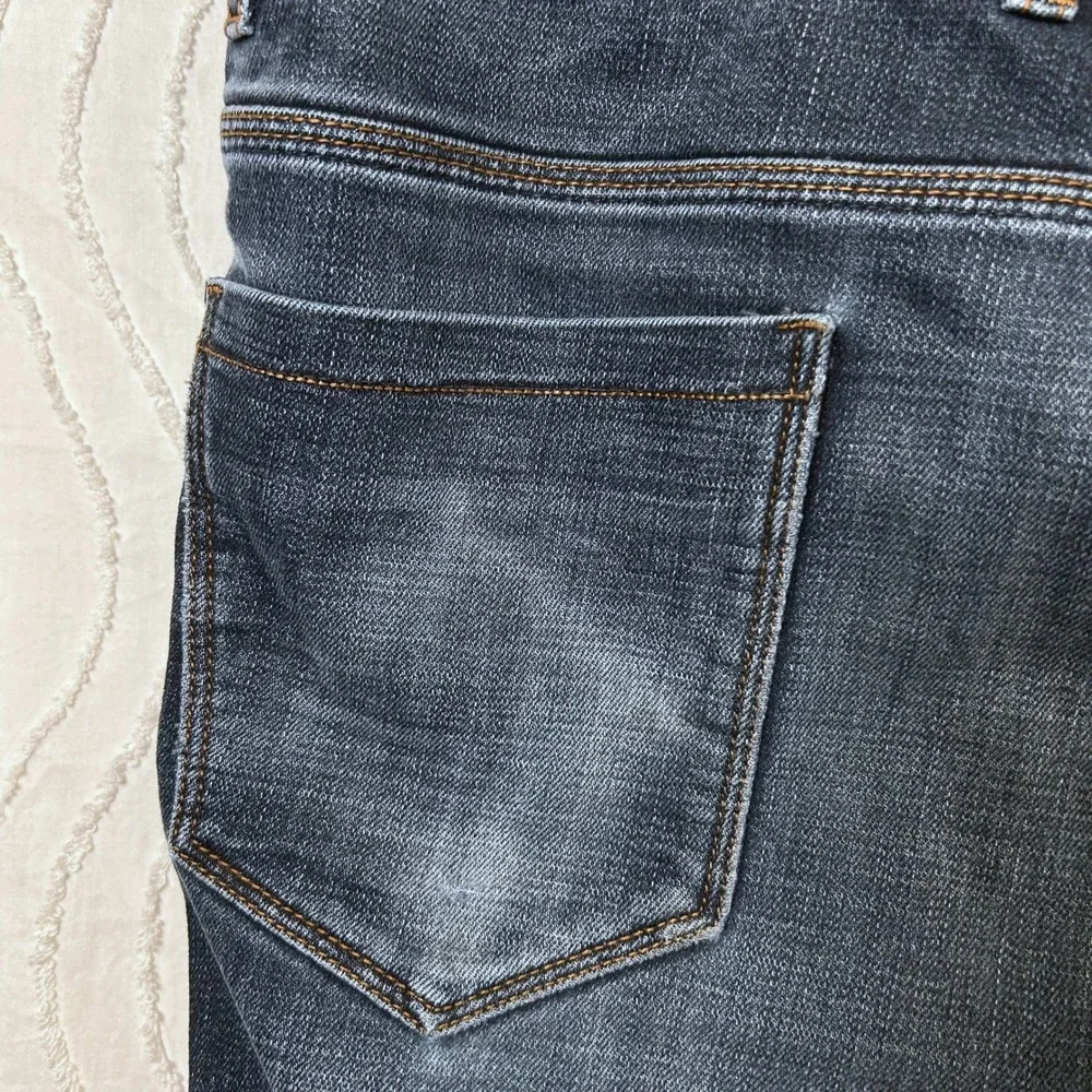Armani Jeans Straight Leg Jeans Mens 34x28 Dark Indigo Blue Denim Classic Italy